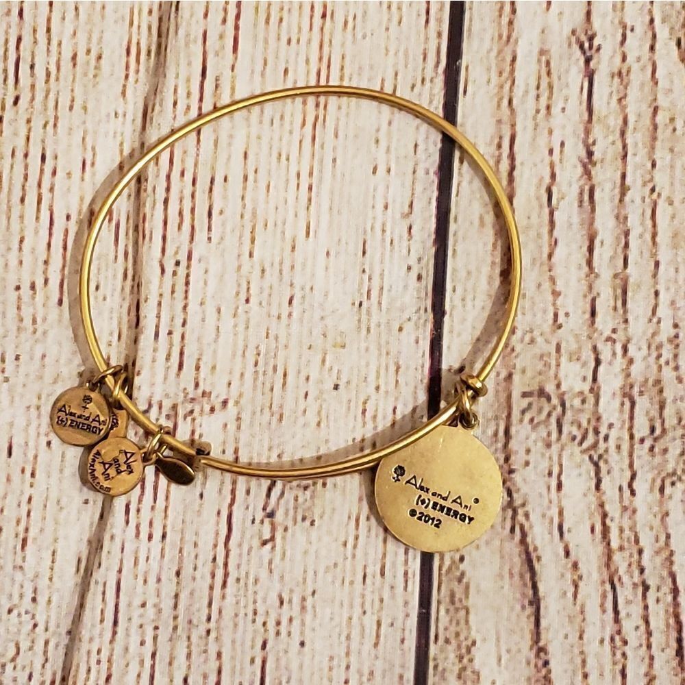 3 for $25 Alex and Ani Turn Peace Up Adjustable Bangle - Picture 2 of 6